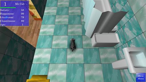 Cute Pocket Cat 3D - Gameplay image of android game