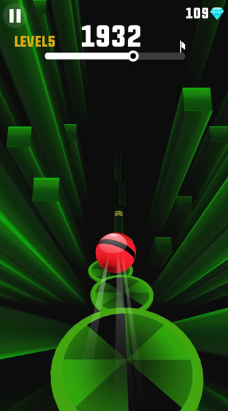 Falling Ball Slope Run - Gameplay image of android game
