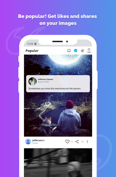Quotes Creator App ۲۰۲۶ - عکس برنامه موبایلی اندروید