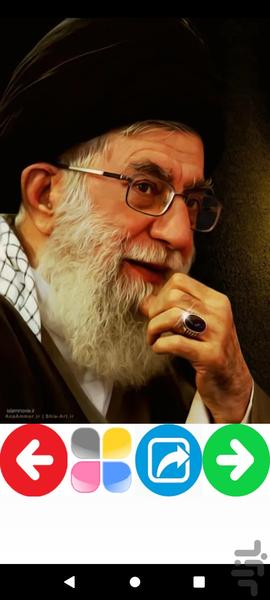 تصویر زمینه آیت الله خامنهای - عکس برنامه موبایلی اندروید