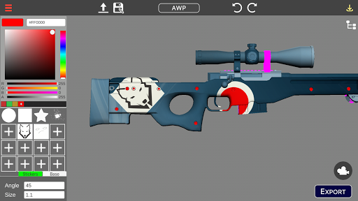 Skin Maker - 3D Skin Creator for CS GO - Image screenshot of android app