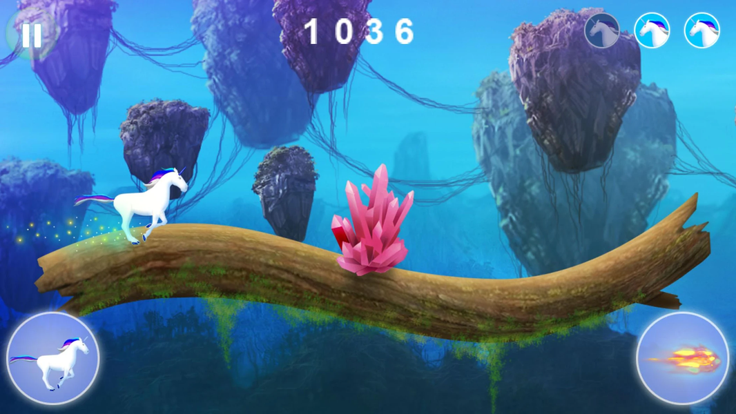 Unicorn dash : Magical Sky - عکس بازی موبایلی اندروید