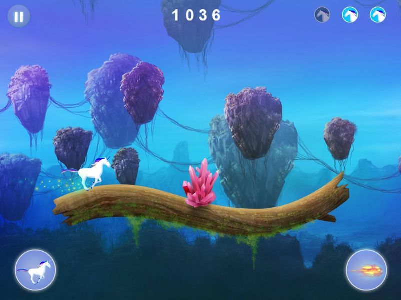 Unicorn dash : Magical Sky - عکس بازی موبایلی اندروید