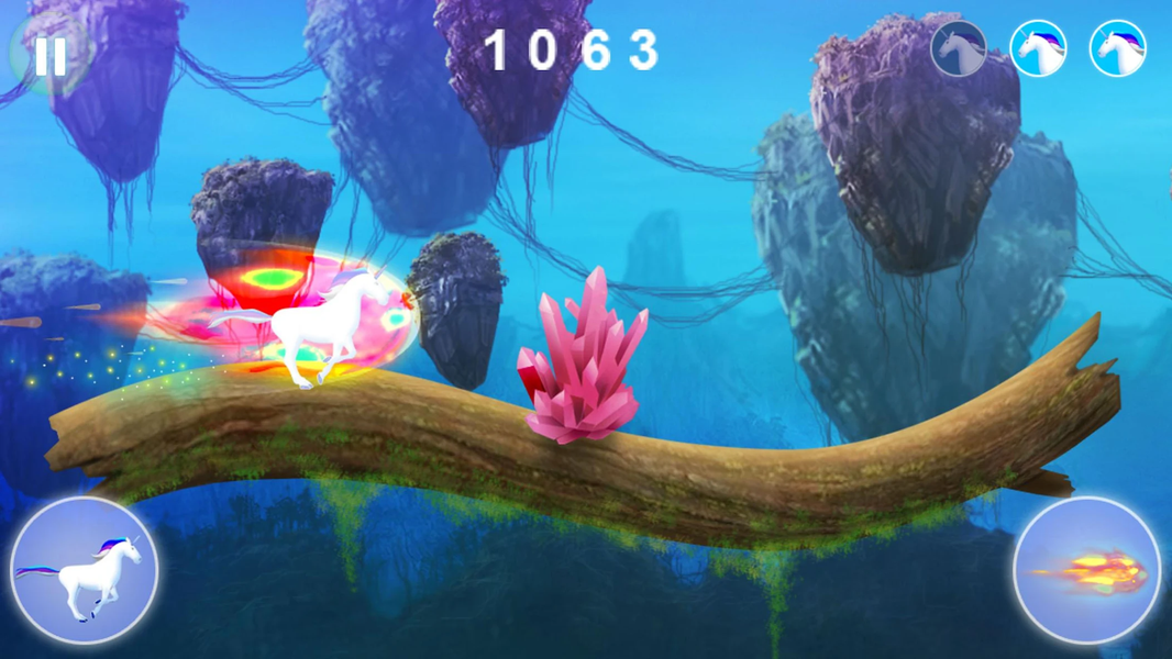 Unicorn dash : Magical Sky - عکس بازی موبایلی اندروید