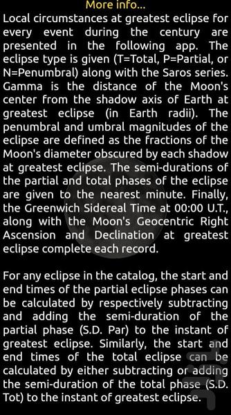 کسوف - عکس برنامه موبایلی اندروید