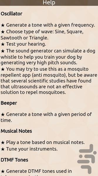 Frequency and Noise Generator - Image screenshot of android app