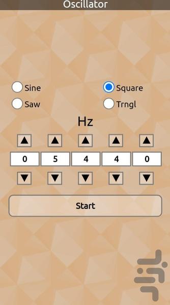 Frequency and Noise Generator - Image screenshot of android app
