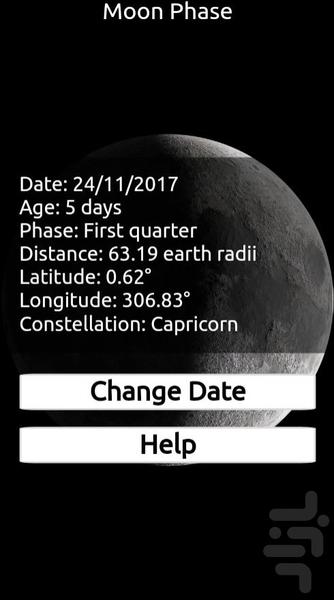 Moon Phase - Image screenshot of android app