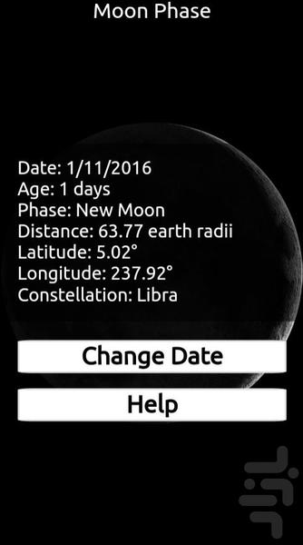 Moon Phase - Image screenshot of android app
