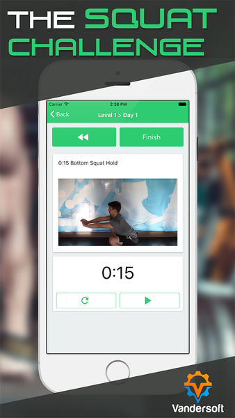 Squat Challenge - Image screenshot of android app