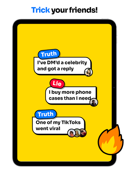 2 Truths and 1 Lie - Gameplay image of android game