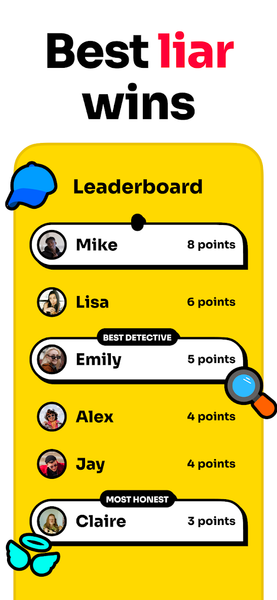 2 Truths and 1 Lie - Gameplay image of android game