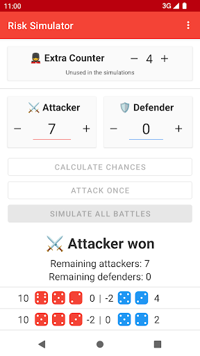 Risk Battle Simulator - عکس برنامه موبایلی اندروید