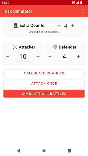 Risk Battle Simulator - عکس برنامه موبایلی اندروید