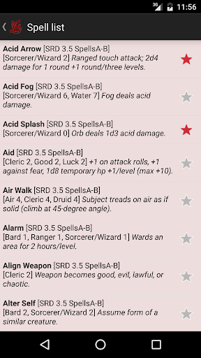 D20 Complete Reference - Image screenshot of android app