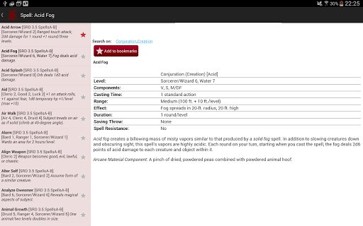 D20 Complete Reference - Image screenshot of android app