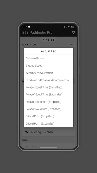 E۶B Pathfinder - Flight CX۲ - عکس برنامه موبایلی اندروید