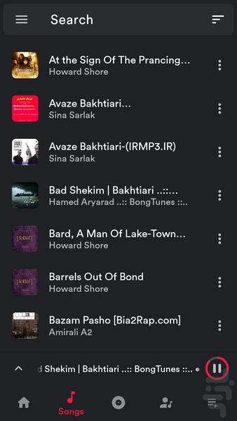 Quality music playback - Image screenshot of android app