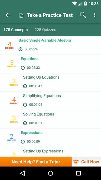 Algebra 2 Practice & Prep - Image screenshot of android app