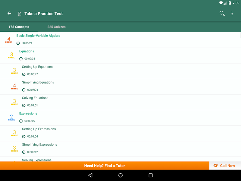 Algebra ۲ Practice & Prep - عکس برنامه موبایلی اندروید