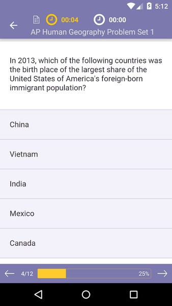 AP Human Geography Practice - عکس برنامه موبایلی اندروید