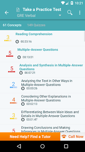 GRE: Practice,Prep,Flashcards - Image screenshot of android app