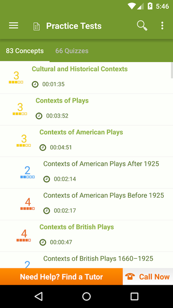 GRE Literature in English Prep - Image screenshot of android app