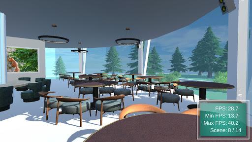 3D Benchmark - Luxury Cafe - Image screenshot of android app