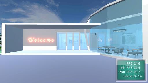 3D Benchmark - Luxury Cafe - Image screenshot of android app
