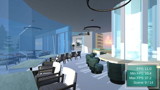 3D Benchmark - Luxury Cafe - Image screenshot of android app