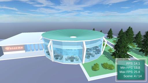 3D Benchmark - Luxury Cafe - Image screenshot of android app