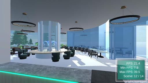 3D Benchmark - Luxury Cafe - Image screenshot of android app