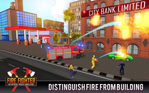 Firefighter Truck 911 Rescue: Emergency Driving - Gameplay image of android game