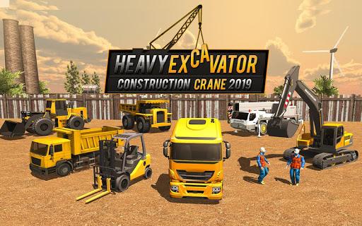 Excavator Machine Crane Sim 3D - Gameplay image of android game