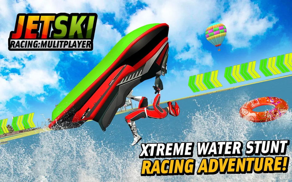 Water Jet Ski Boat Racing Game - Gameplay image of android game