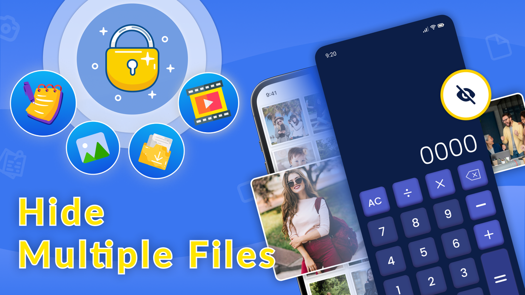 Hide Photos - Calculator Lock - عکس برنامه موبایلی اندروید