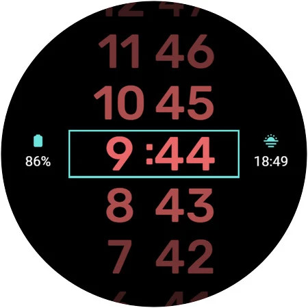 Linear - Digital  Watchface - Image screenshot of android app