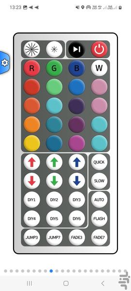 تبدیل موبایل به کنترل RGB - عکس برنامه موبایلی اندروید