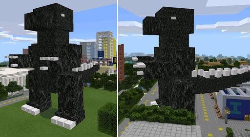 Big godzilla mod for mcpe - Gameplay image of android game