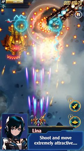 Galaxy Shooter Adventure - Gameplay image of android game