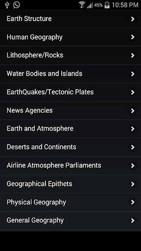 World Geography GK Test - Image screenshot of android app