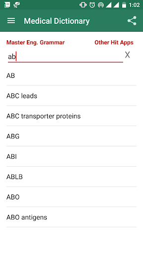 Offline Medical Dictionary - عکس برنامه موبایلی اندروید