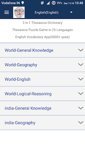 General Knowledge - World GK - Image screenshot of android app