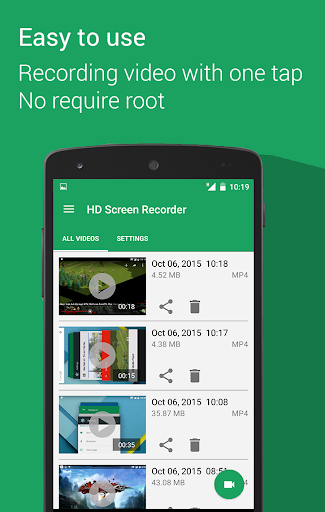 HD Screen Recorder - No Root - عکس برنامه موبایلی اندروید