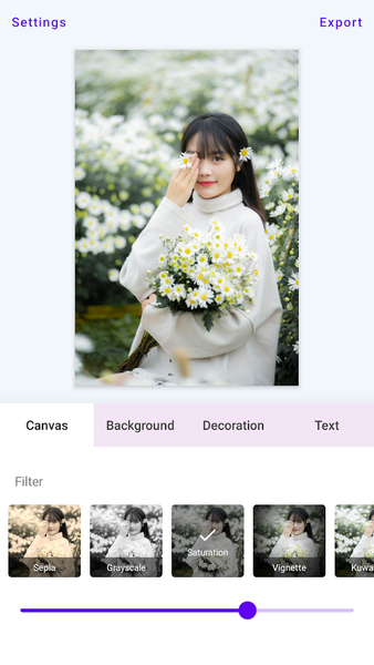 White Border: Square Fit Photo - Image screenshot of android app