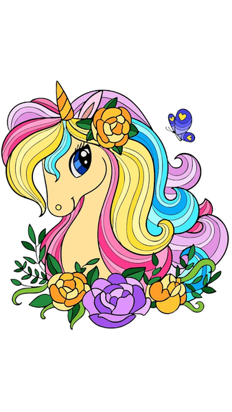 Unicorn Glitter Coloring Pages - عکس برنامه موبایلی اندروید