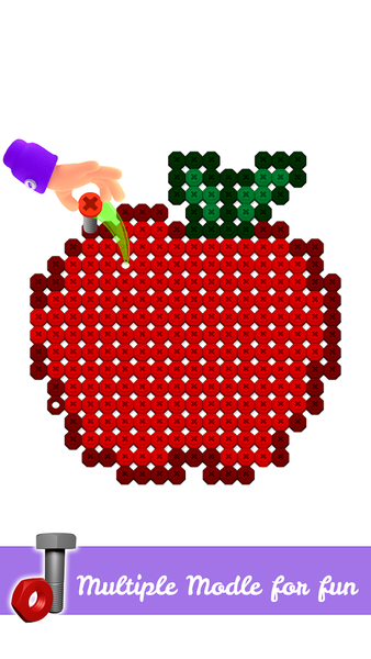 Nut and Bolt Sort Color Match - Gameplay image of android game