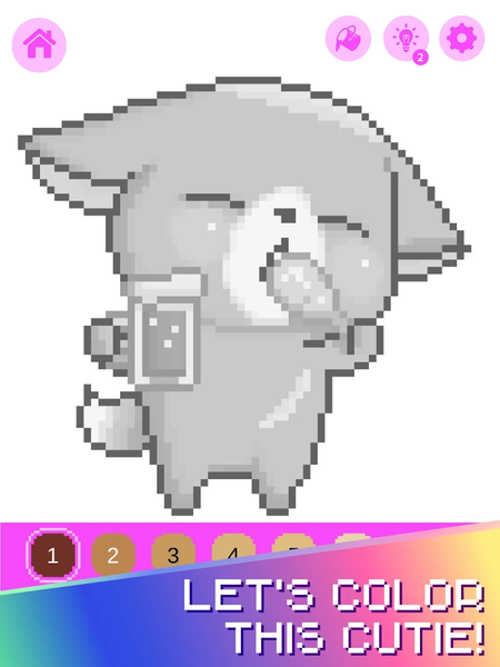 Kawaii Pixel Coloring Book - Image screenshot of android app