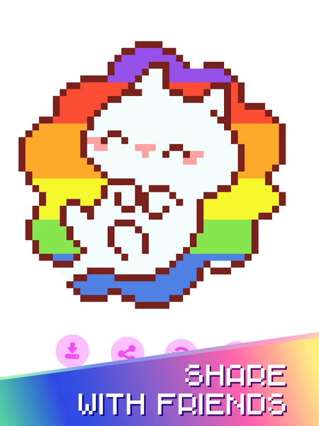 Kawaii Pixel Coloring Book - Image screenshot of android app