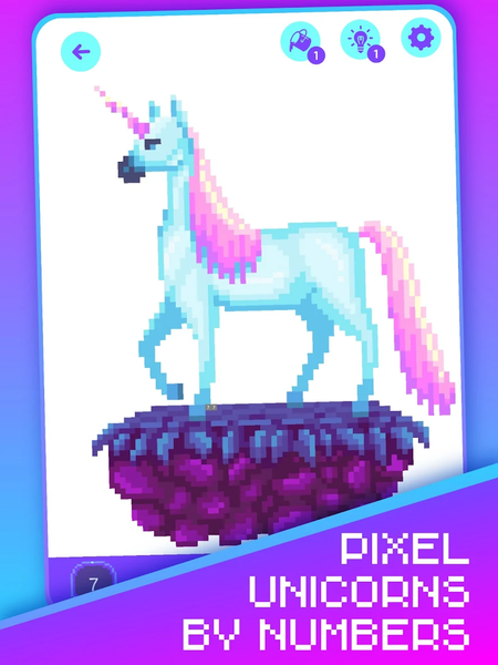 Pixel Unicorns Coloring Book - عکس بازی موبایلی اندروید